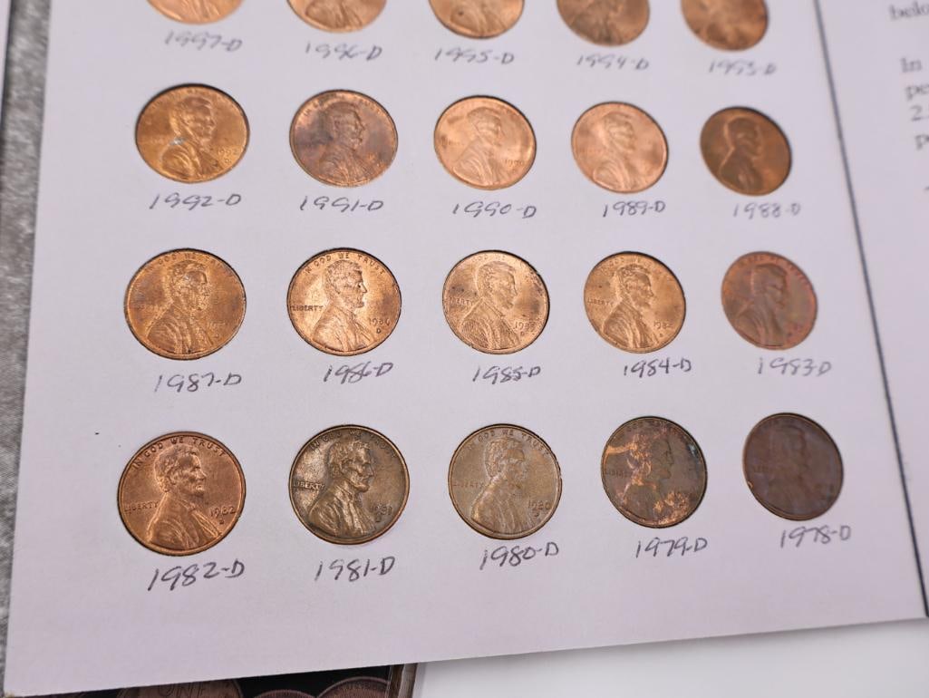 Five Full Lincoln Memorial Coin Folders - 12