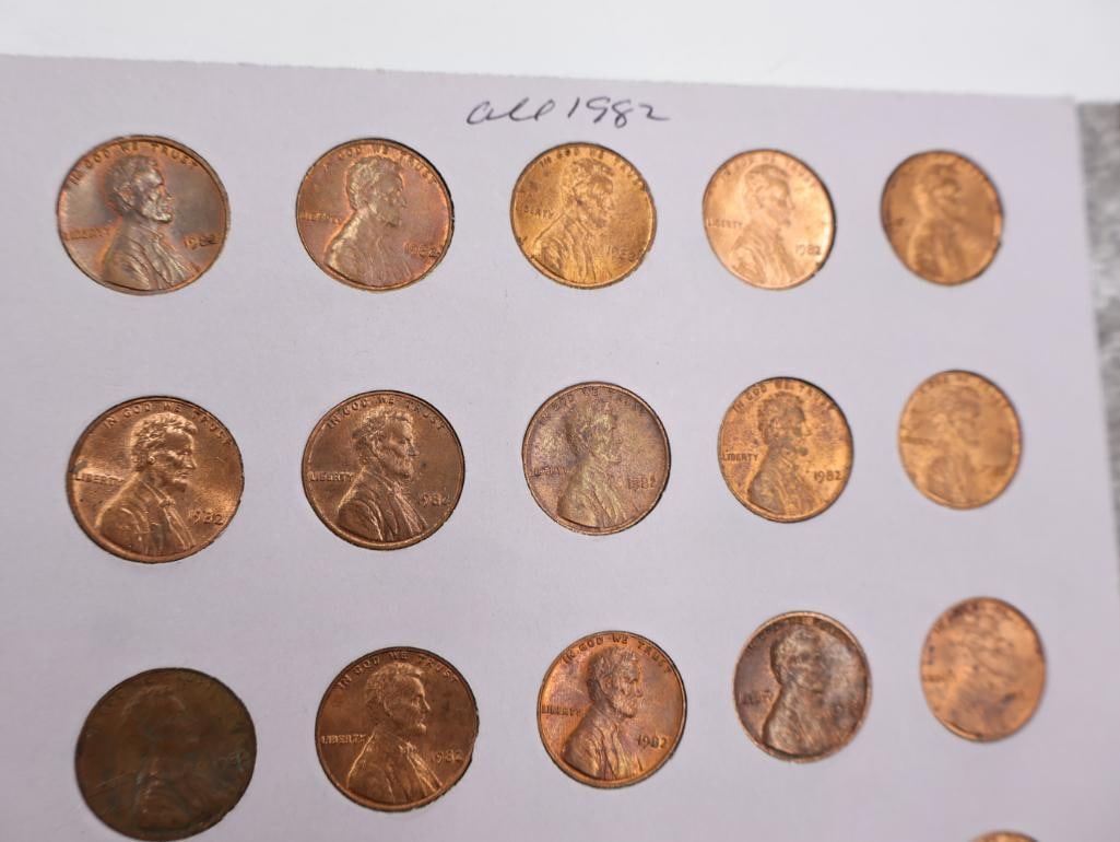 Five Full Lincoln Memorial Coin Folders - 16