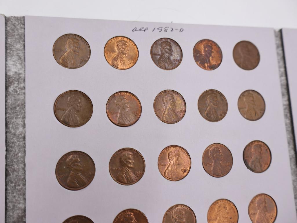 Five Full Lincoln Memorial Coin Folders - 17