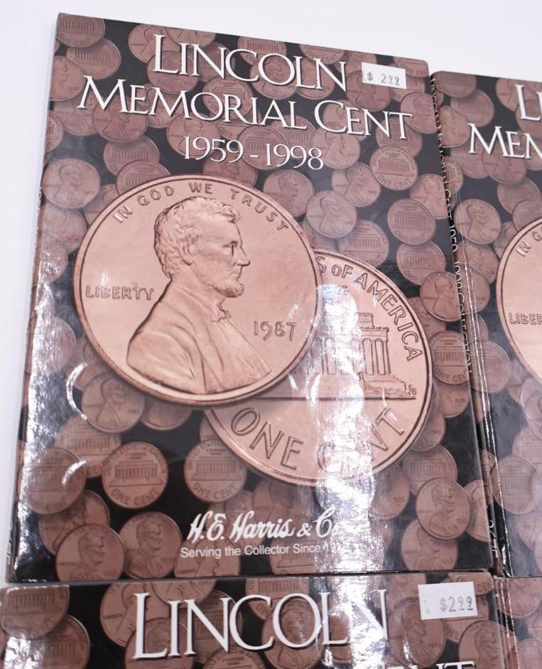 Five Full Lincoln Memorial Coin Folders - 2