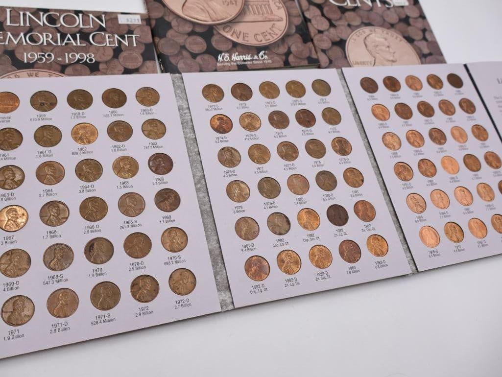 Five Full Lincoln Memorial Coin Folders - 3