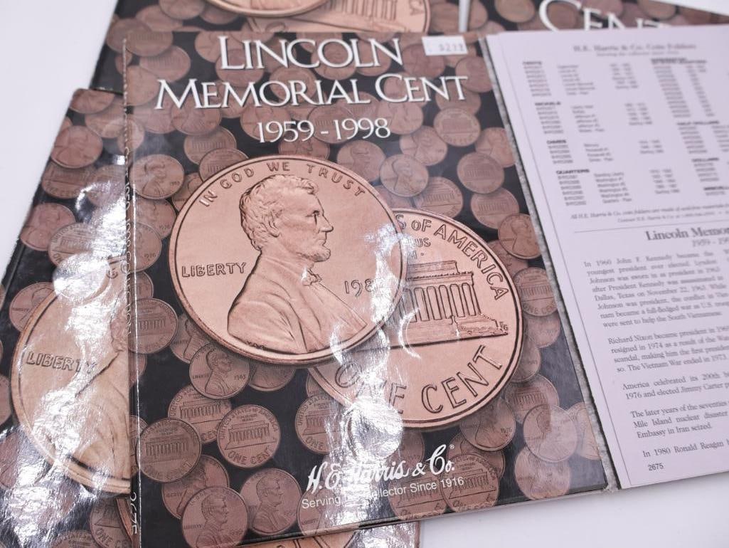 Five Full Lincoln Memorial Coin Folders - 4