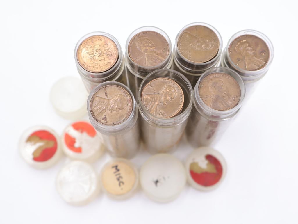 Seven Tubes Full of Lincoln Wheat Pennies - 2