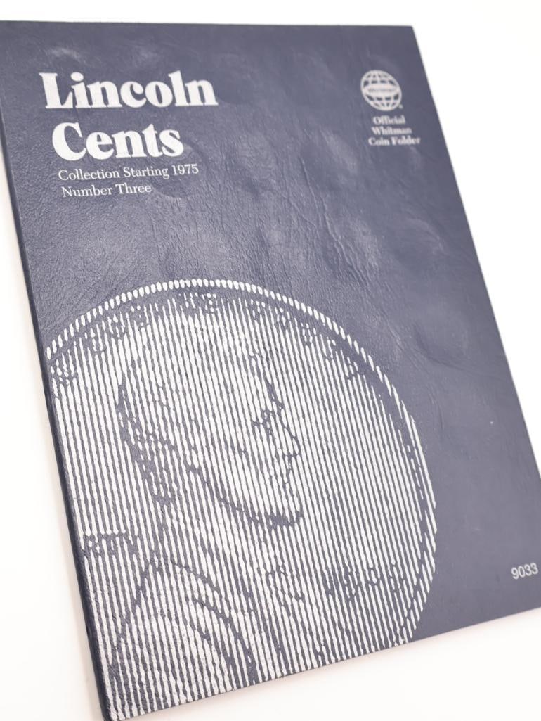 Three Full of Wheat and Lincoln Memorial Penny Coin Folders including Steel Pennies - 14