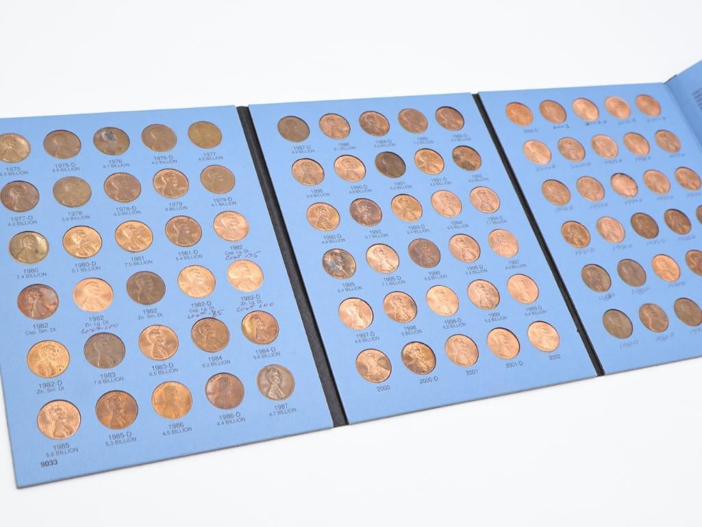 Three Full of Wheat and Lincoln Memorial Penny Coin Folders including Steel Pennies - 15