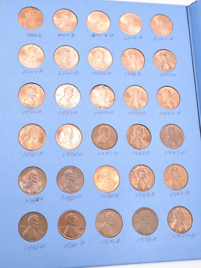 Three Full of Wheat and Lincoln Memorial Penny Coin Folders including Steel Pennies - 18