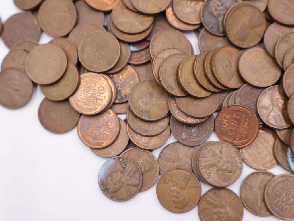 Large Amount of Mostly Lincoln Wheat Pennies - 4