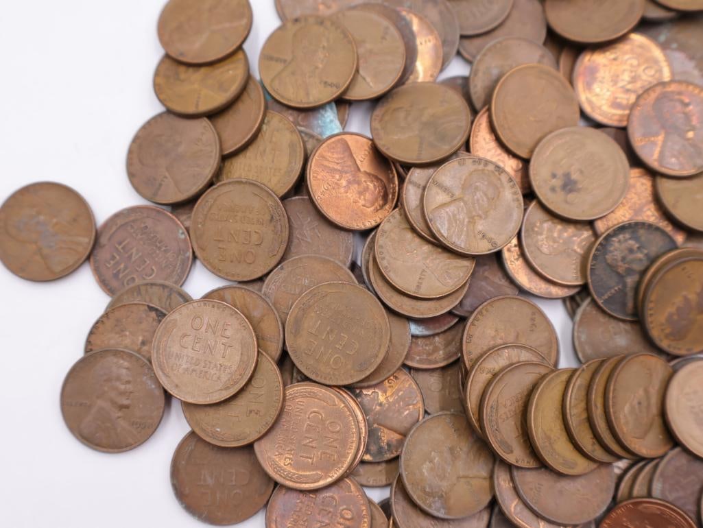 Large Amount of Mostly Lincoln Wheat Pennies - 5