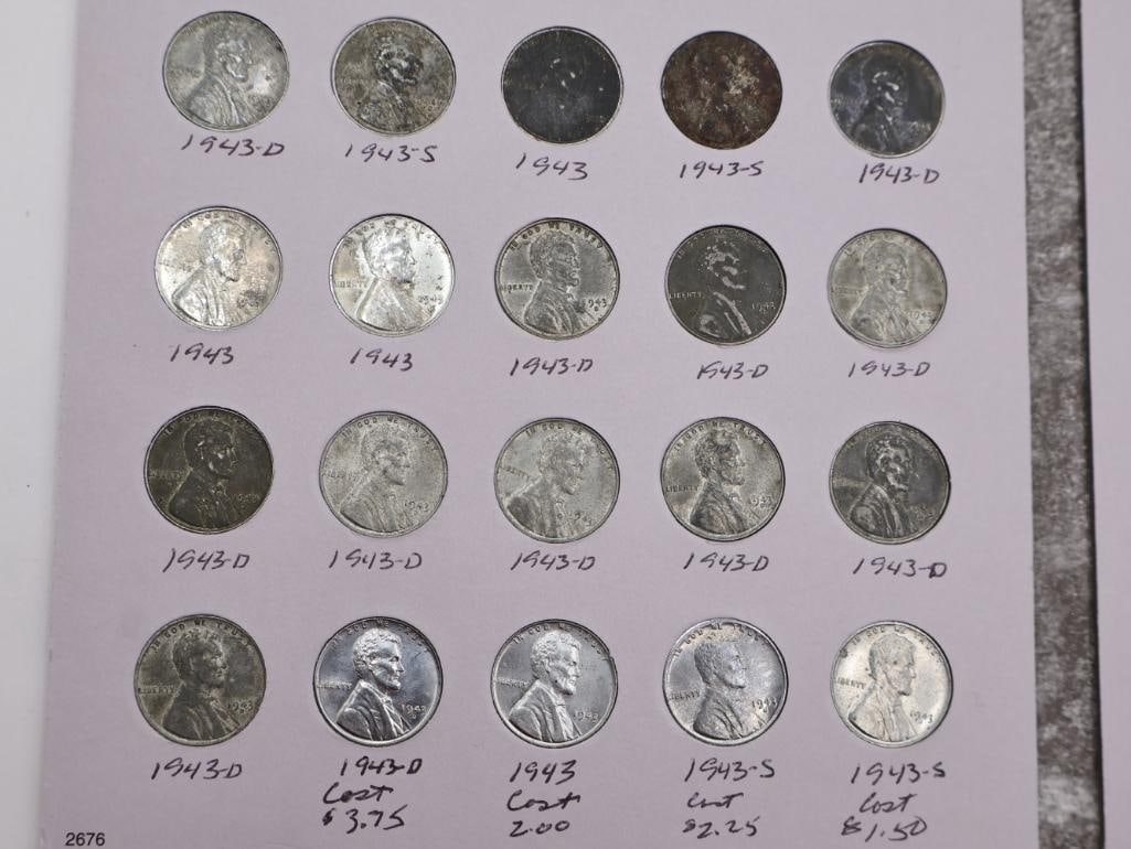 Two Full Lincoln Wheat and Memorial Pennies, One Full of Steel Pennies - 11