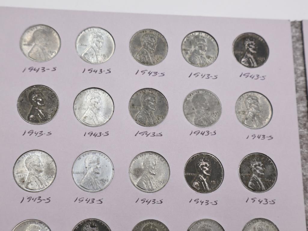 Two Full Lincoln Wheat and Memorial Pennies, One Full of Steel Pennies - 12