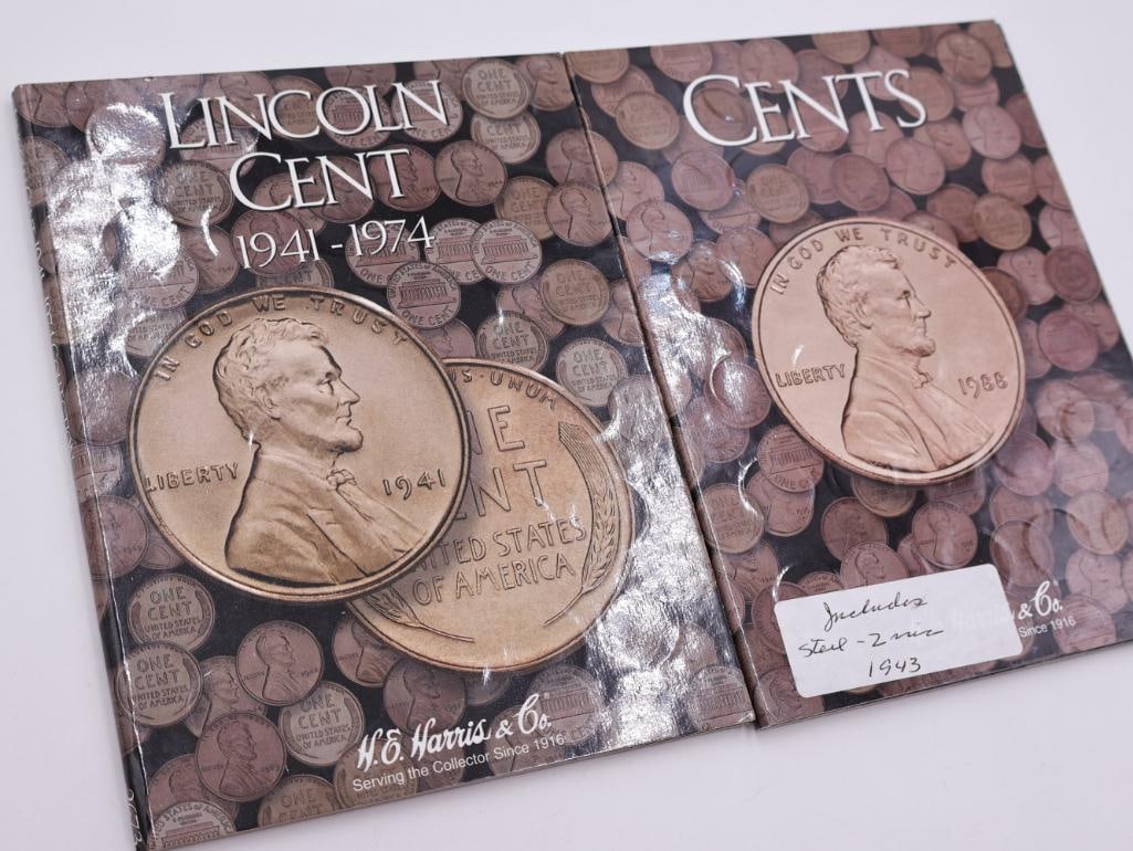 Two Full Lincoln Wheat and Memorial Pennies, One Full of Steel Pennies (1 of 15)