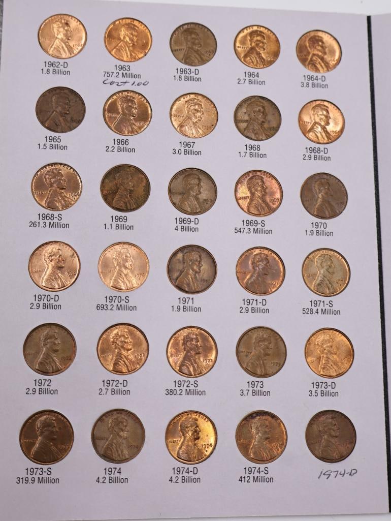Two Full Lincoln Wheat and Memorial Pennies, One Full of Steel Pennies - 7