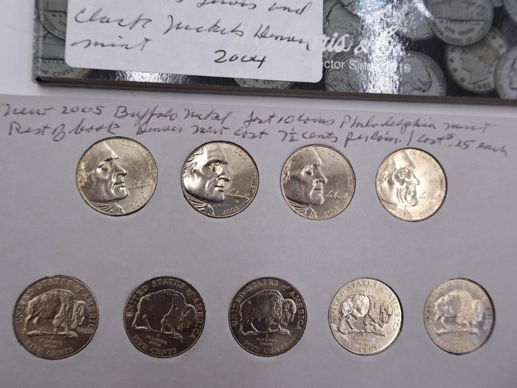 Six Full Jefferson and More Nickel Folders - 10