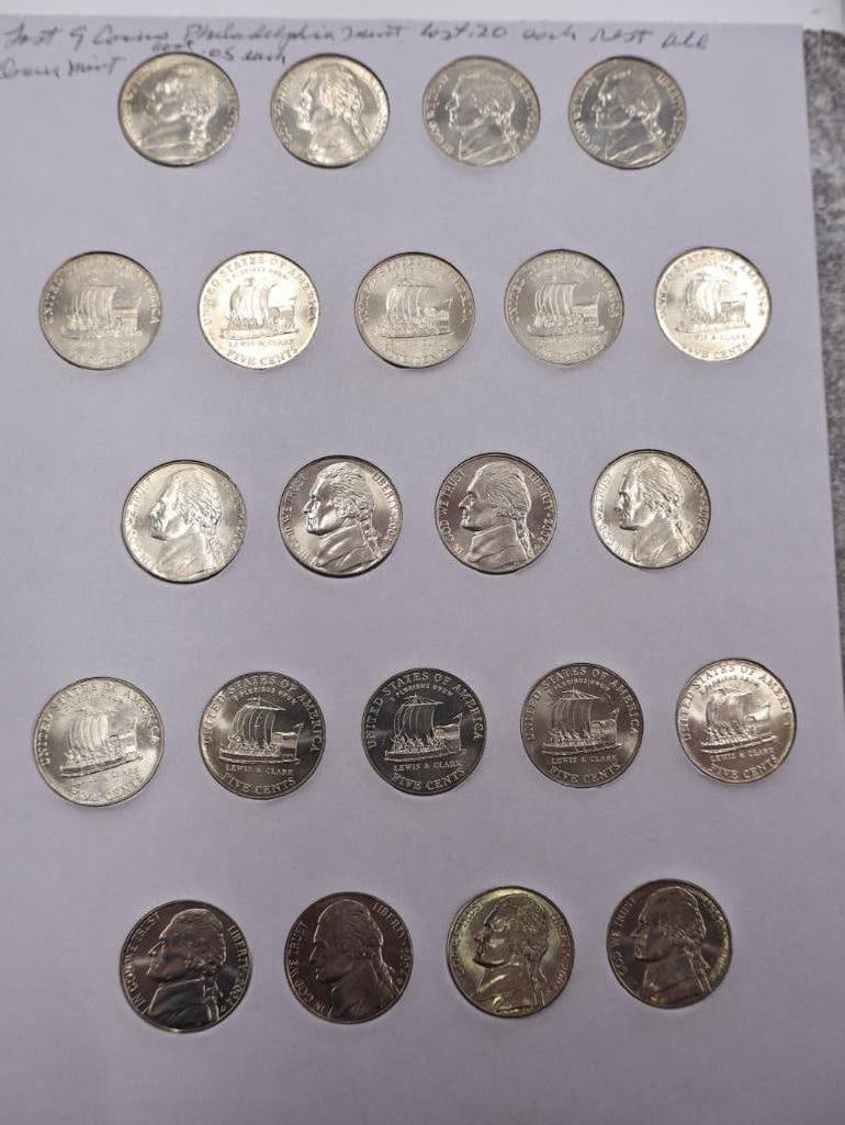 Six Full Jefferson and More Nickel Folders - 18
