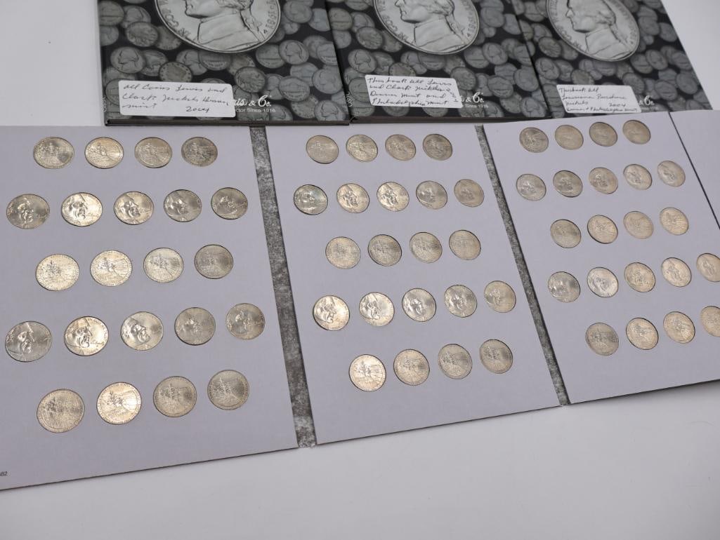 Six Full Jefferson and More Nickel Folders - 6