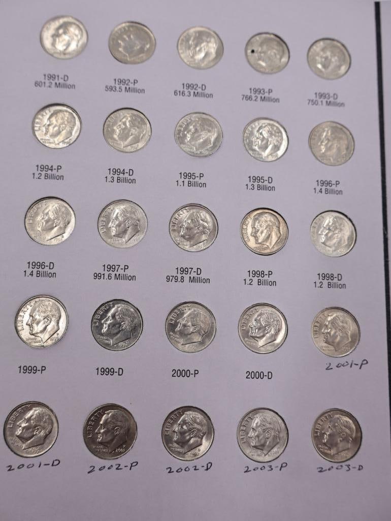 Three Roosevelt Dime Coin Folders - 6
