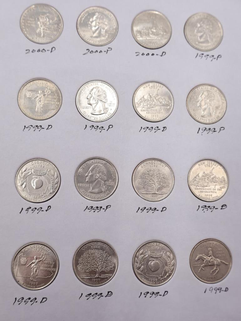 Four Coin Folders Full of Washington Quarters - 12
