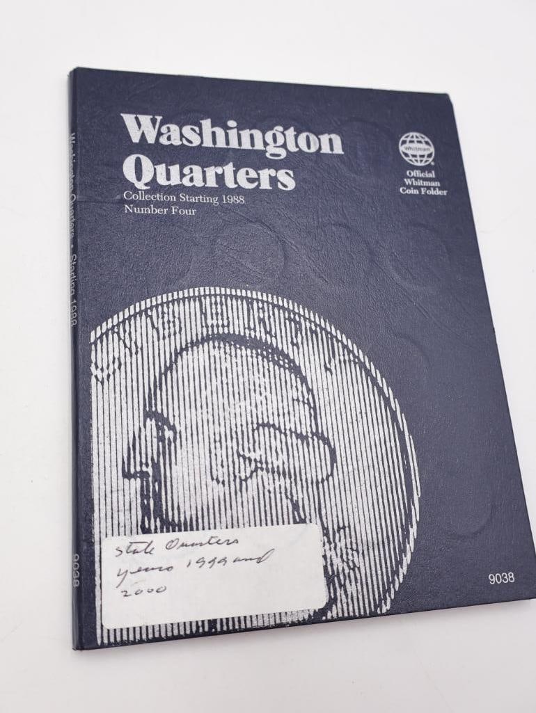 Four Coin Folders Full of Washington Quarters - 18