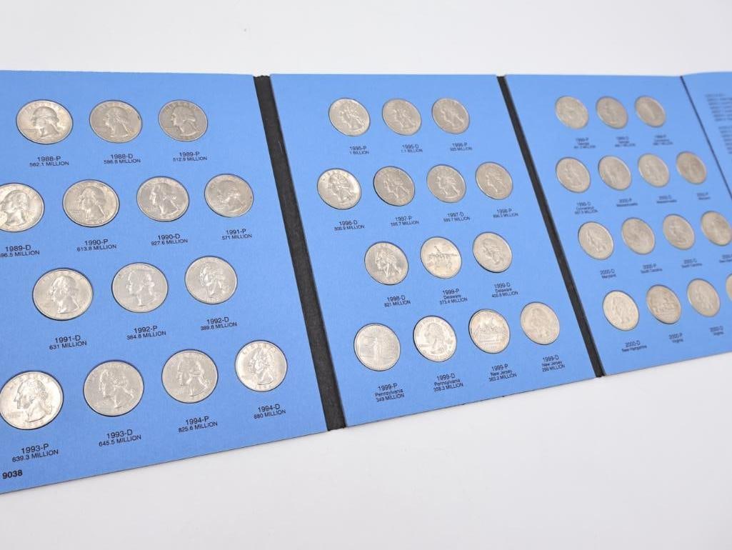 Four Coin Folders Full of Washington Quarters - 20