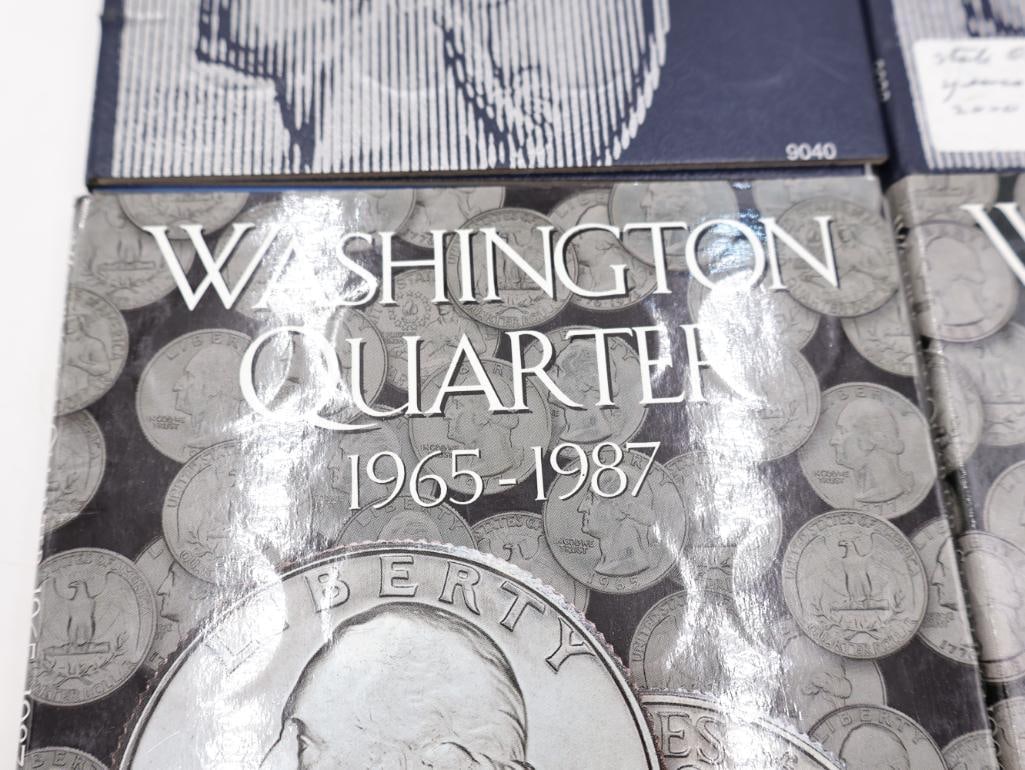 Four Coin Folders Full of Washington Quarters - 2