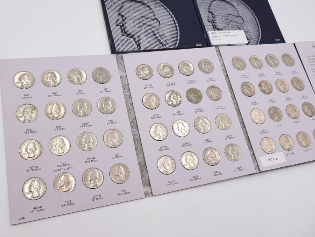 Four Coin Folders Full of Washington Quarters - 3