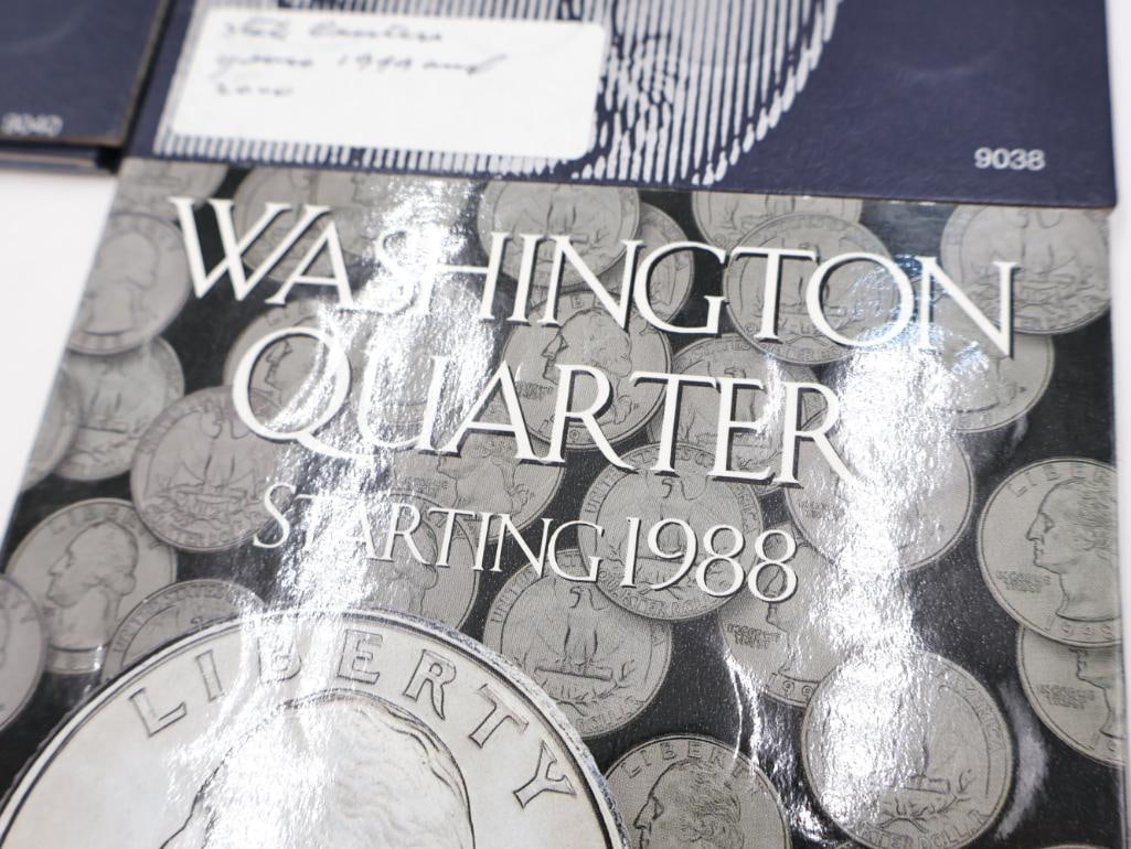 Four Coin Folders Full of Washington Quarters - 7