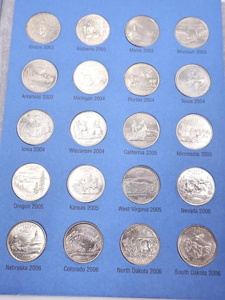 Three Statehood Quarter Coin Folders - 5