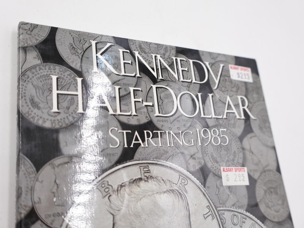 Three Kennedy Half Dollar Coin Folders, Including Some Silver - 8