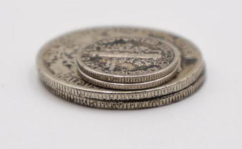 Four Silver Content US Coins - 7