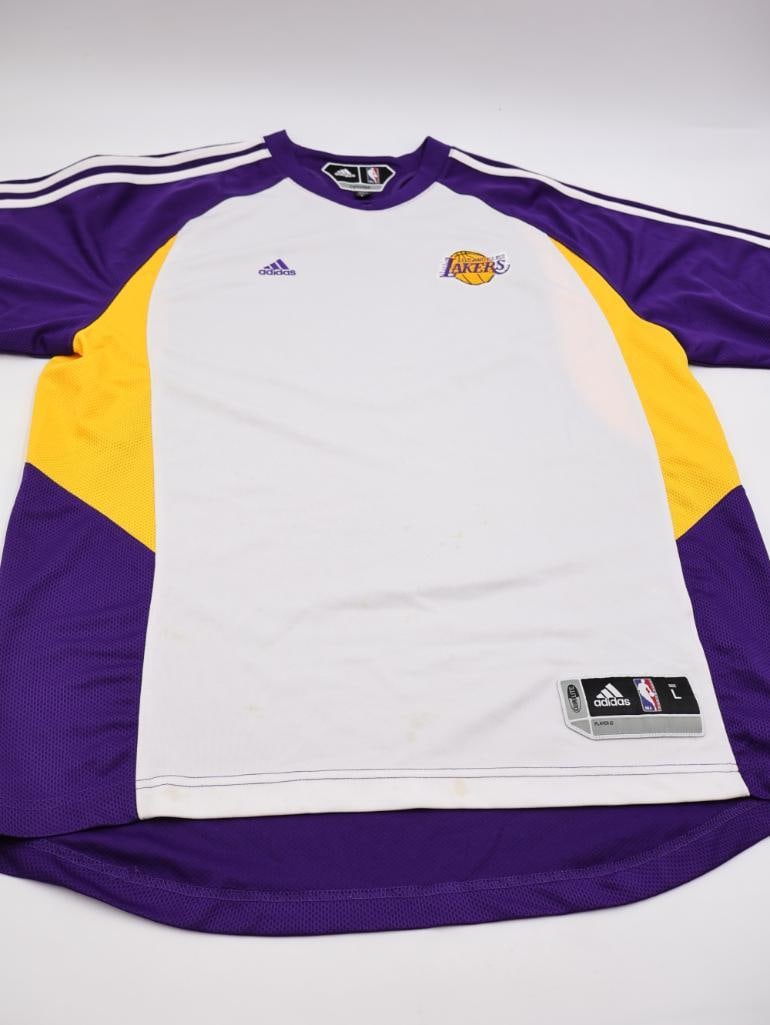 Vintage Lakers Warm Up Shirt and Two Championship Shirts - 2