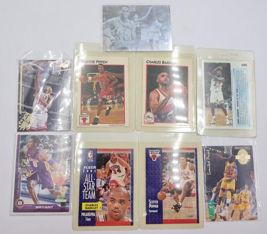 Nine Collectable NBA Sports Cards (1 of 19)