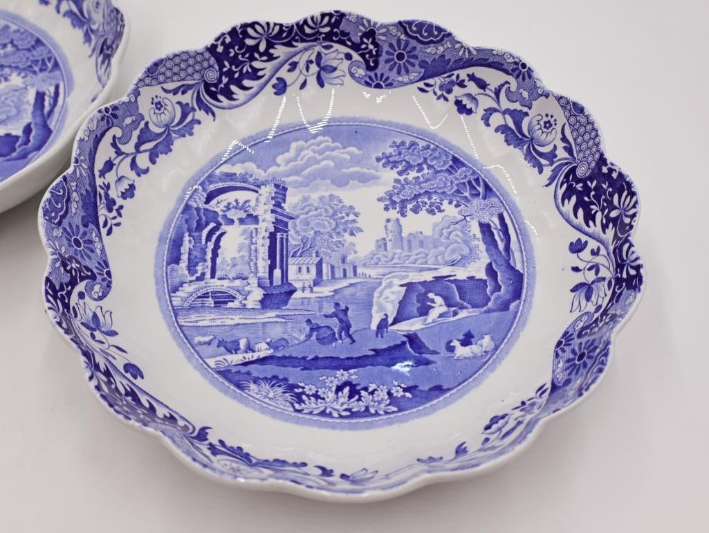 Collection of Spode Blue Transferware Dishes - 12