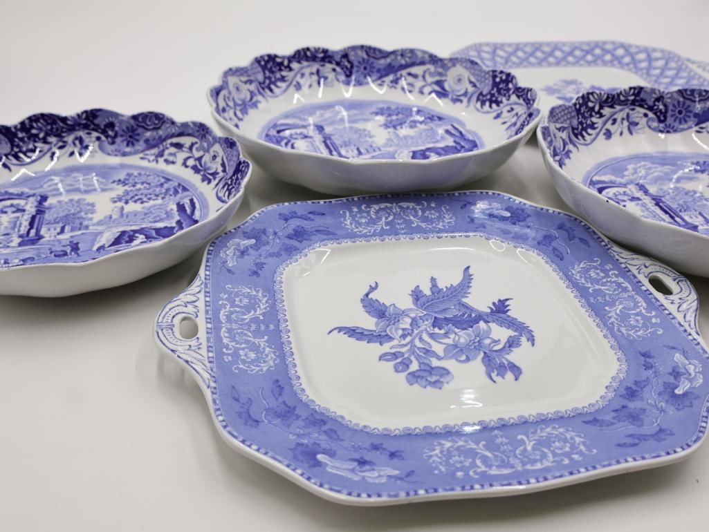 Collection of Spode Blue Transferware Dishes - 2