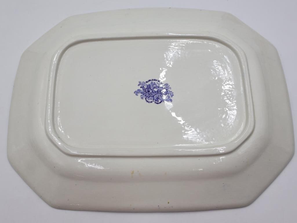 Antique Burleigh Ware Blue Willow Platter - 7