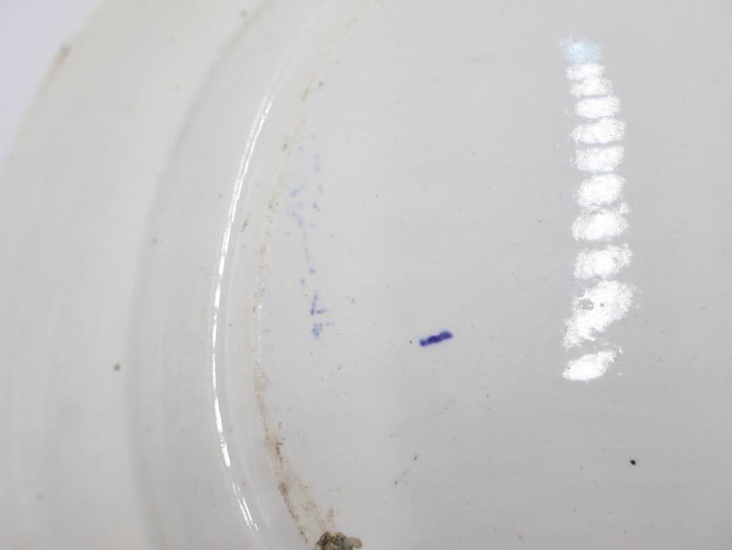 Antique Blue Transferware Platter - 8