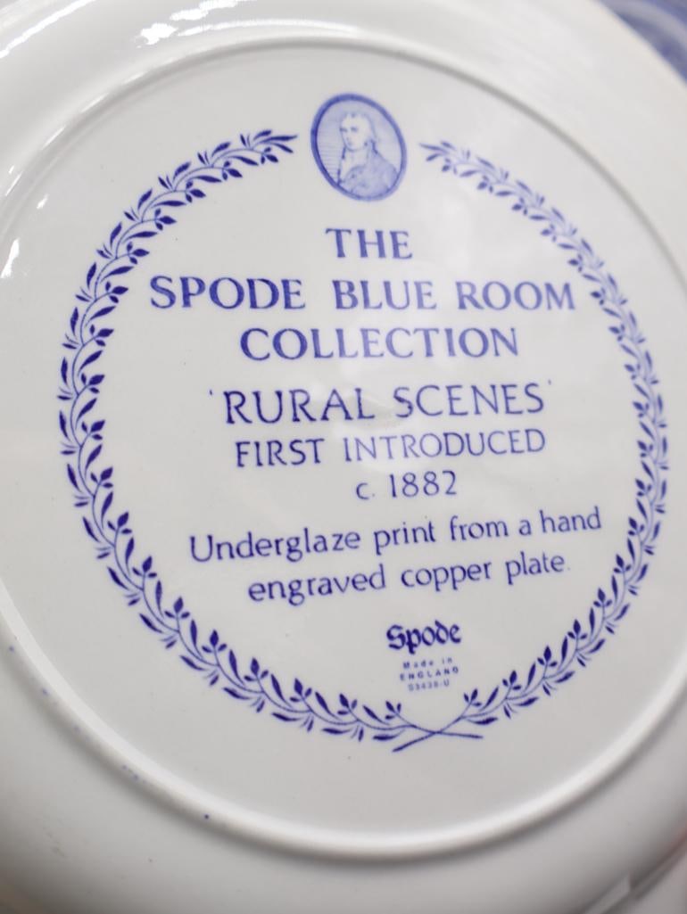 Various Spode Blue Transferware Plates - 10