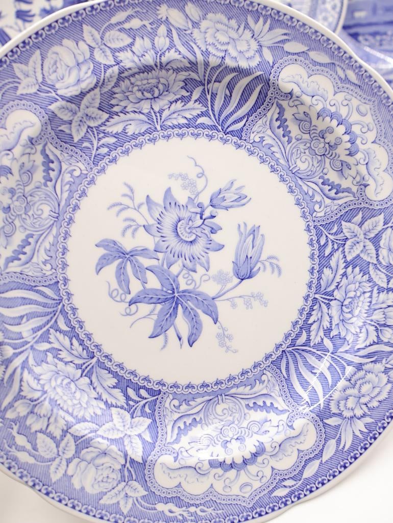 Various Spode Blue Transferware Plates - 11