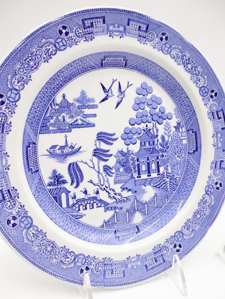 Various Spode Blue Transferware Plates - 16