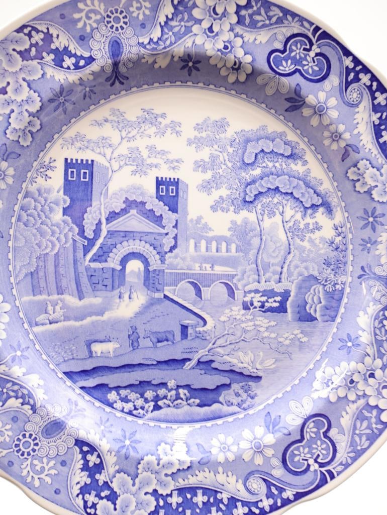 Various Spode Blue Transferware Plates - 18