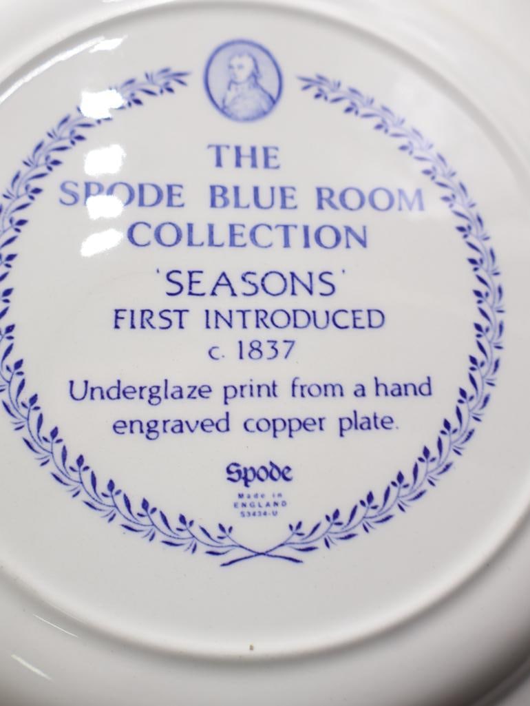 Various Spode Blue Transferware Plates - 4