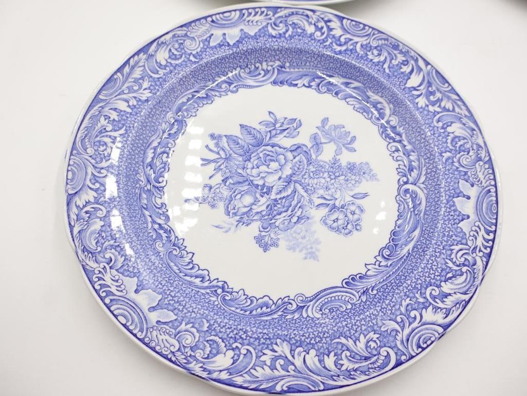 Various Spode Blue Transferware Plates - 7