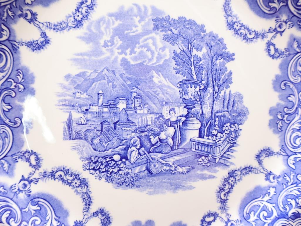 Various Spode Blue Transferware Plate Pairs and More - 7