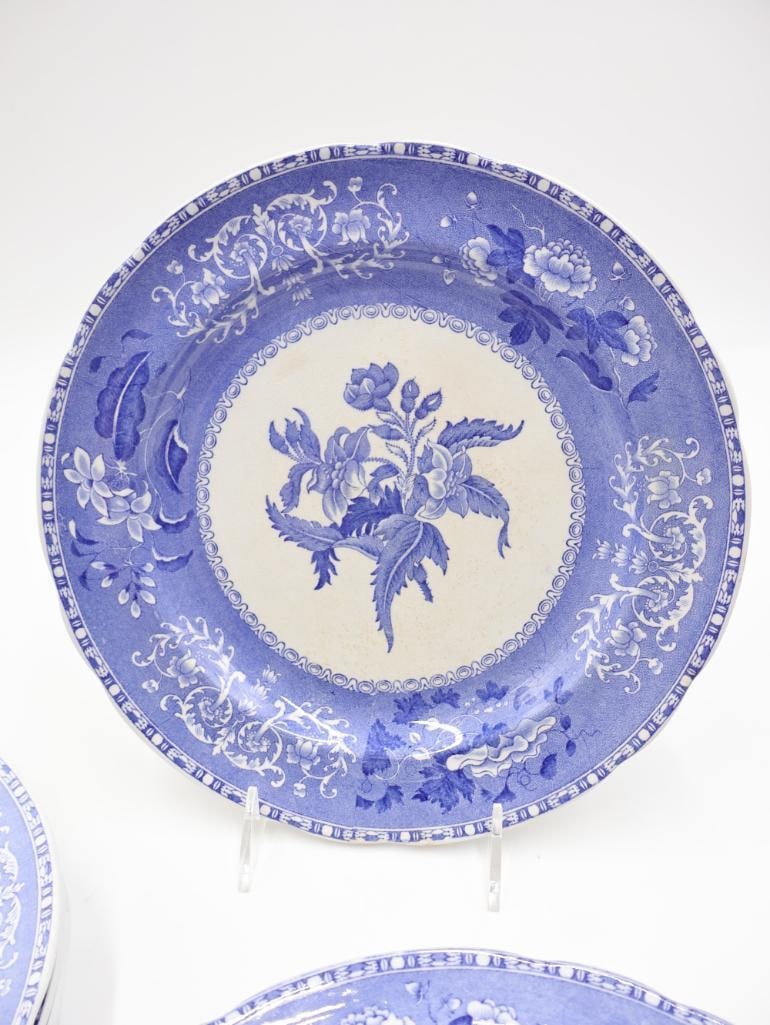 Set of Spode Blue Transferware Camilla Plates - 2