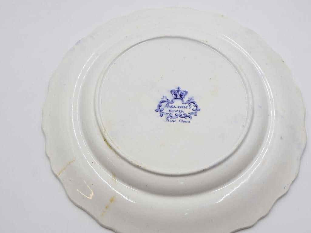 Two Antique Blue Transferware Plates - 4