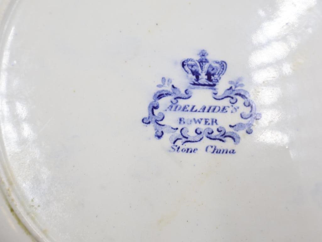 Two Antique Blue Transferware Plates - 5