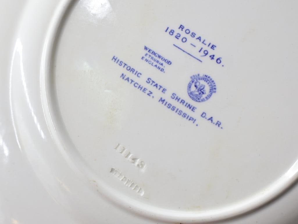 Two Antique Blue Transferware Plates - 8
