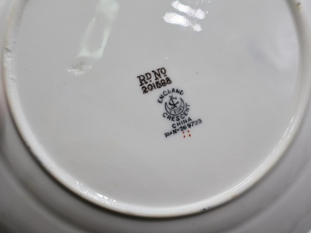 Various Blue Transferware Dishes and Souvenir - 5