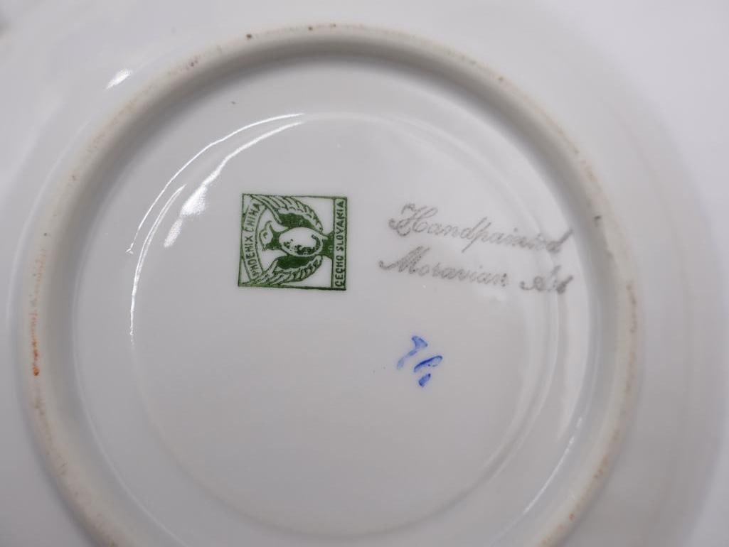 Collection of Vintage Orange and Blue Dishes - 15