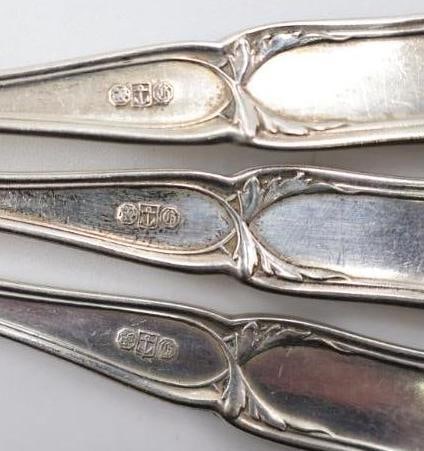 Three Sets of Sterling Silver Spoons - 7
