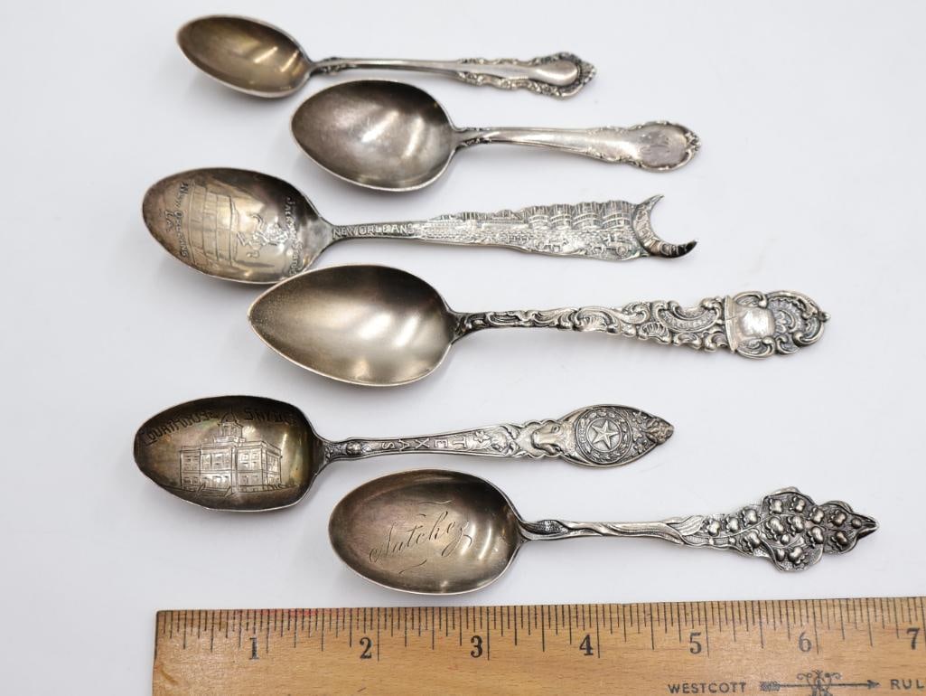 Six Sterling Silver Spoons - 2